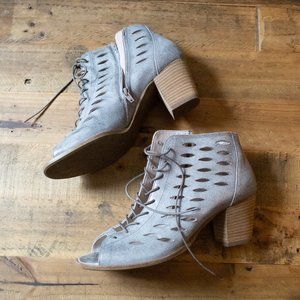 Paul Green Bali Open Toe Laced Bootie